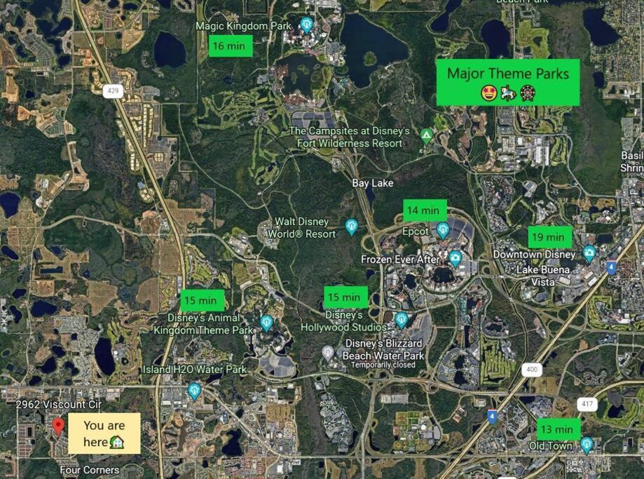 Vacation Home With Private Pool Near Disney World Kissimmee Kültér fotó